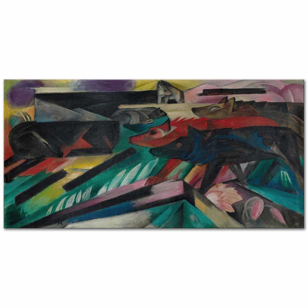 Franz Marc Kurtlar Kanvas Tablo