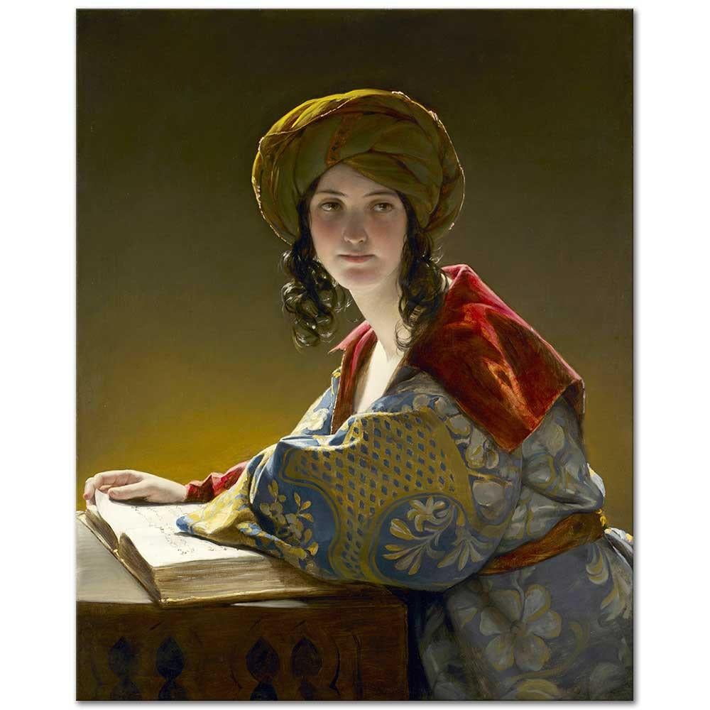 Friedrich von Amerling Doğulu Genç Kadın Kanvas Tablo