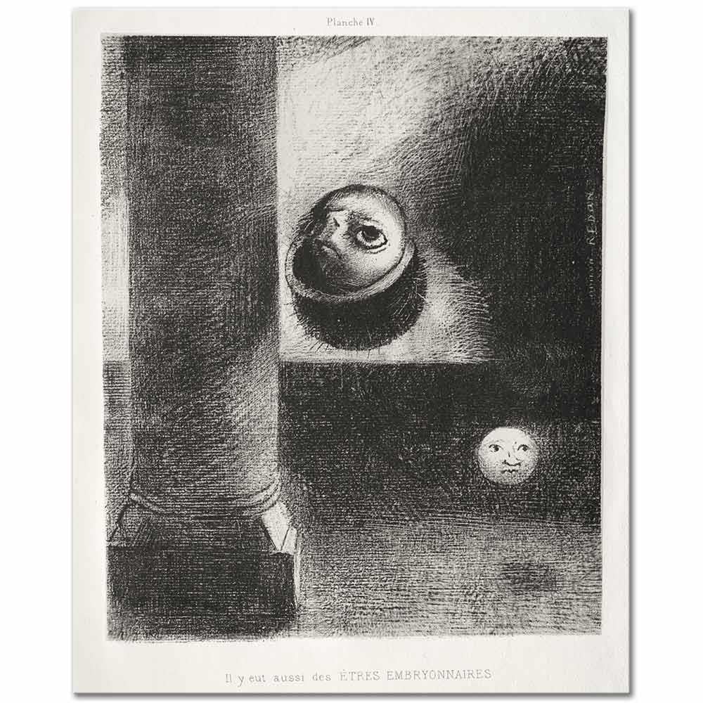 There Were Also Embryonic Beings by Odilon Redon