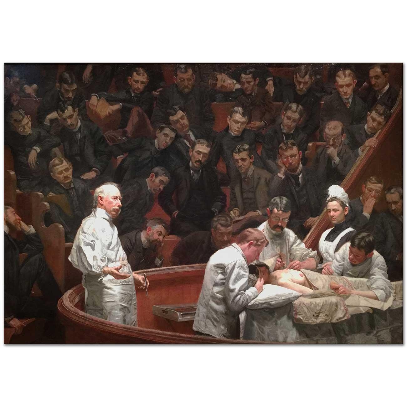 Thomas Eakins Agnew Kliniği Kanvas Tablo