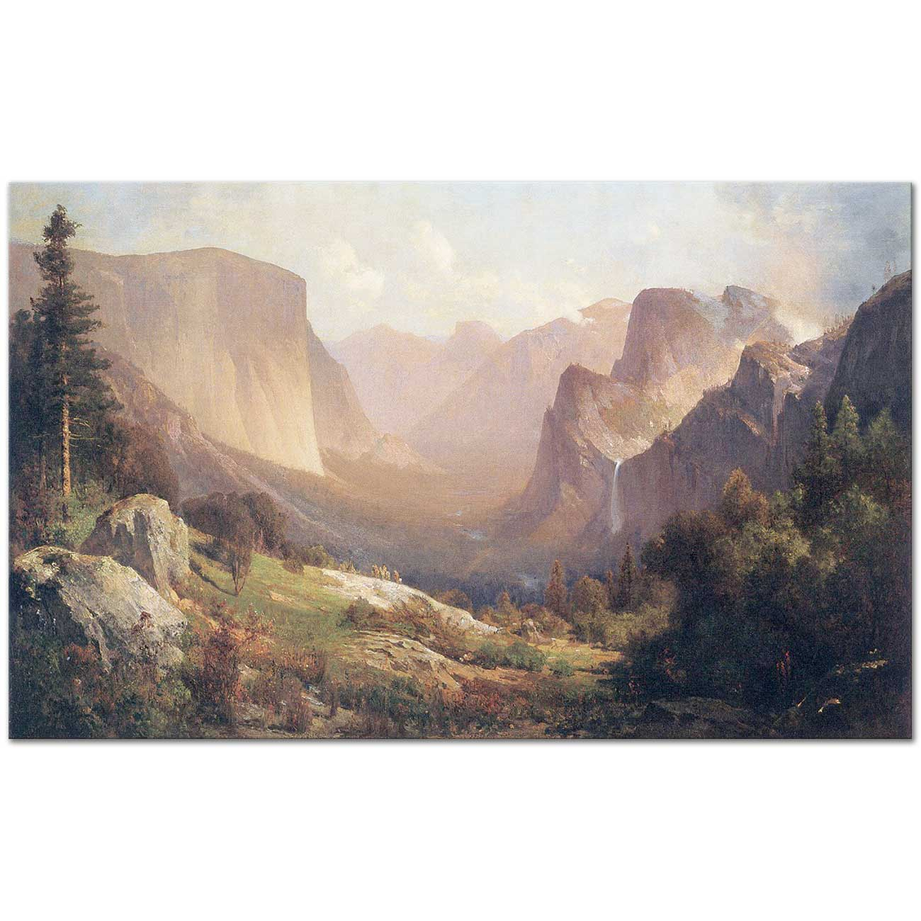 Thomas Hill Yosemite Vadisinden Kanvas Tablo