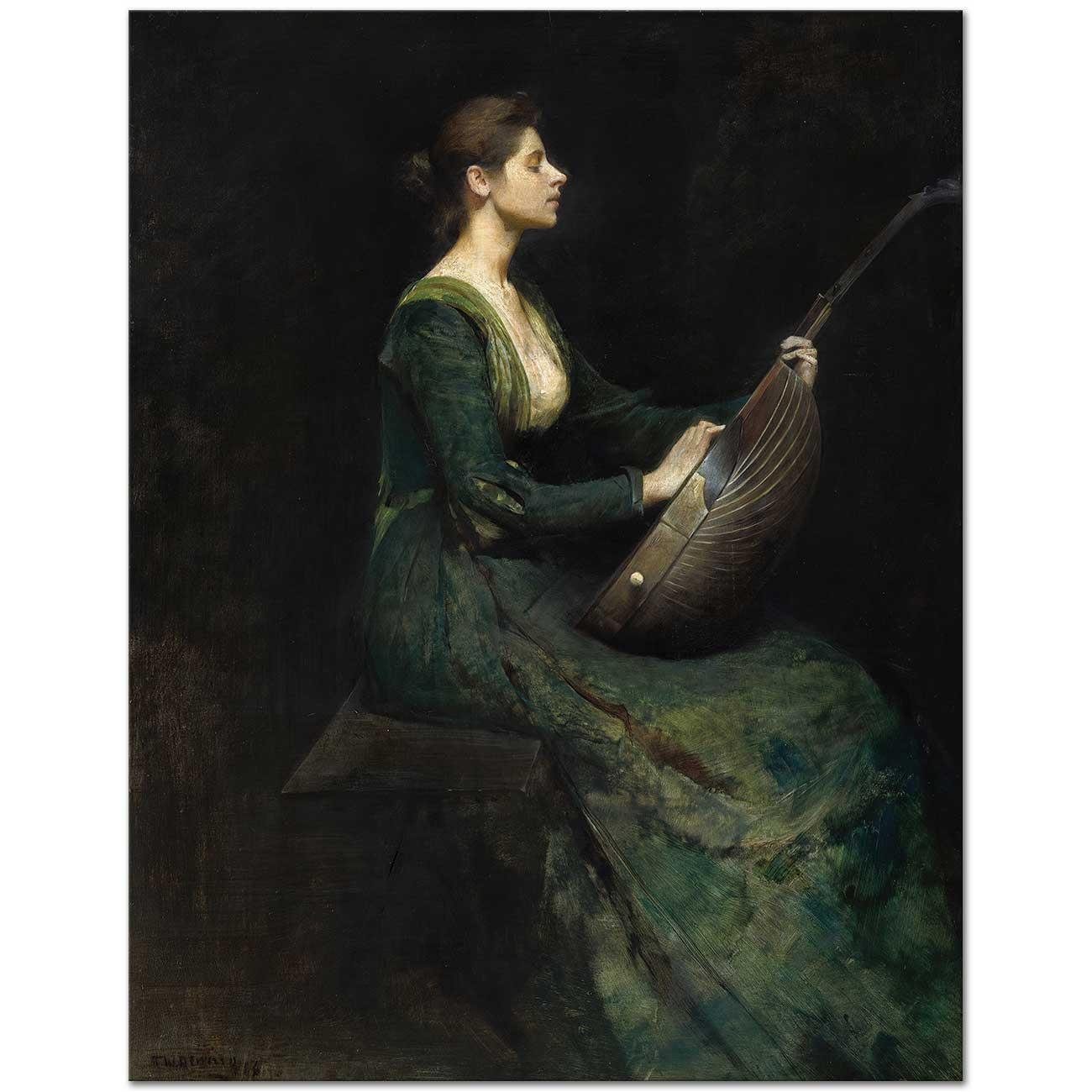 Thomas Wilmer Dewing Kadın ve Lut Kanvas Tablo