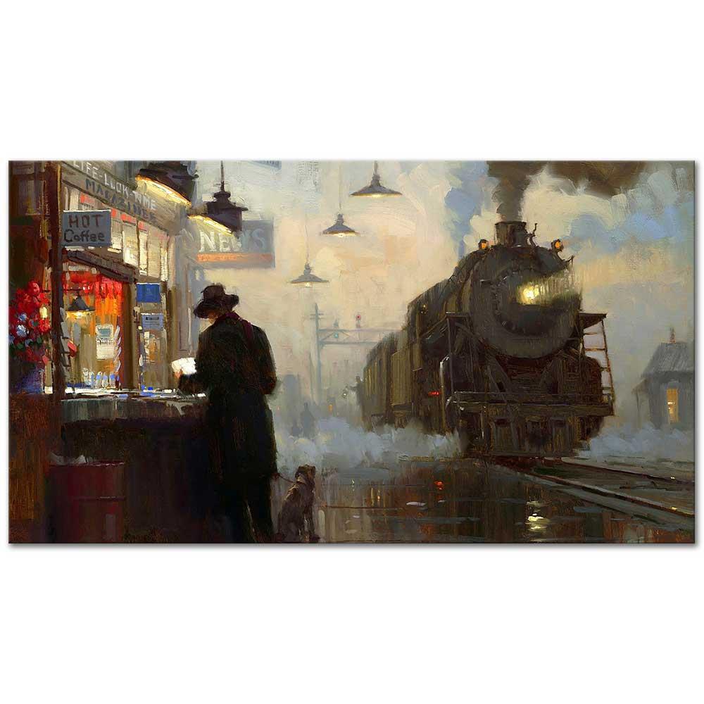 Tren İstasyonu Kanvas Tablo