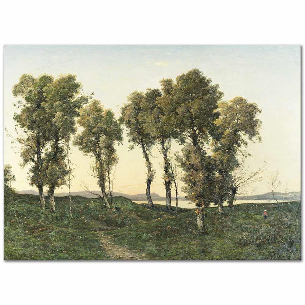 Henri Joseph Harpignies Ağaçlar Kanvas Tablo