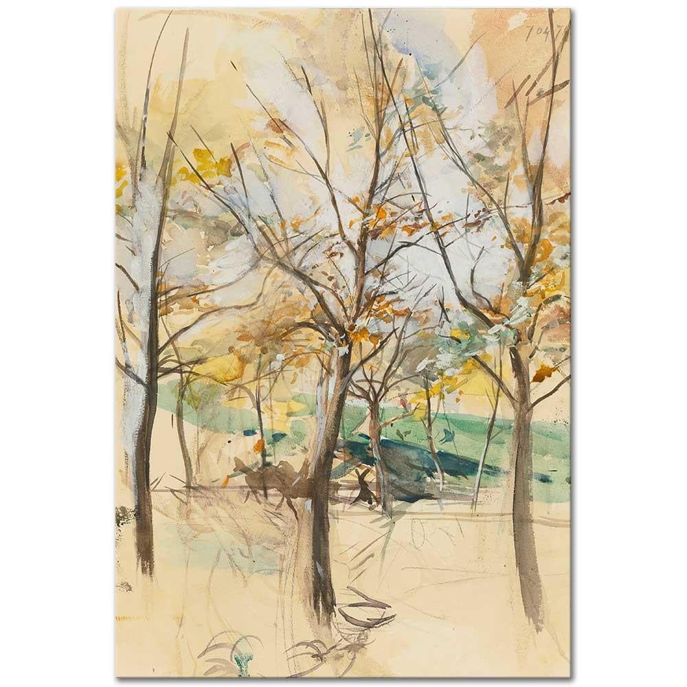 Giovanni Boldini Bois De Boulogne'de Ağaçlar Kanvas Tablo