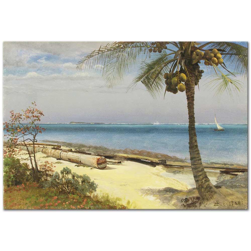 Tropical Landscape by Albert Bierstadt as Art Print