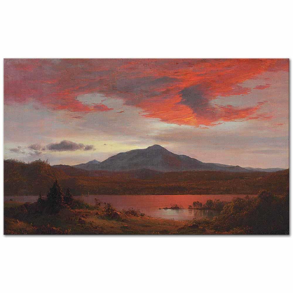 Frederic Edwin Church Şafak Sökerken Kanvas Tablo