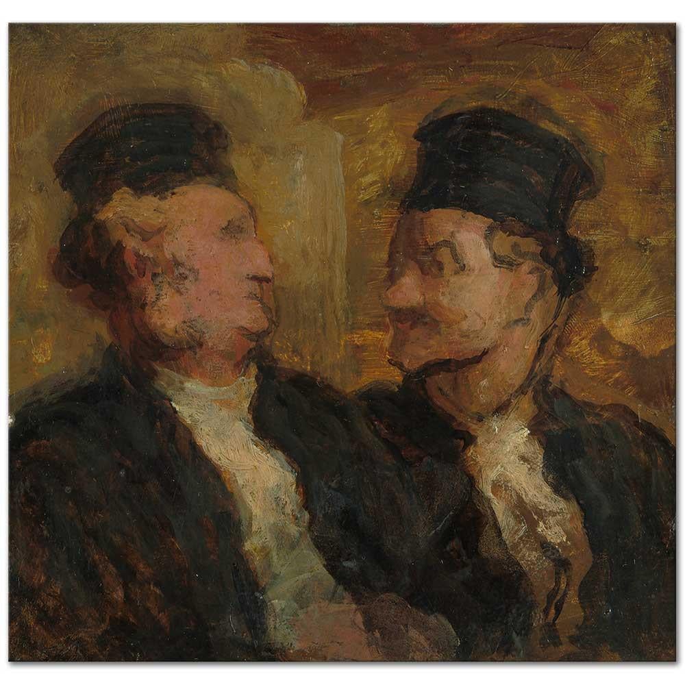 Honore Daumier İki Avukat Kanvas Tablo