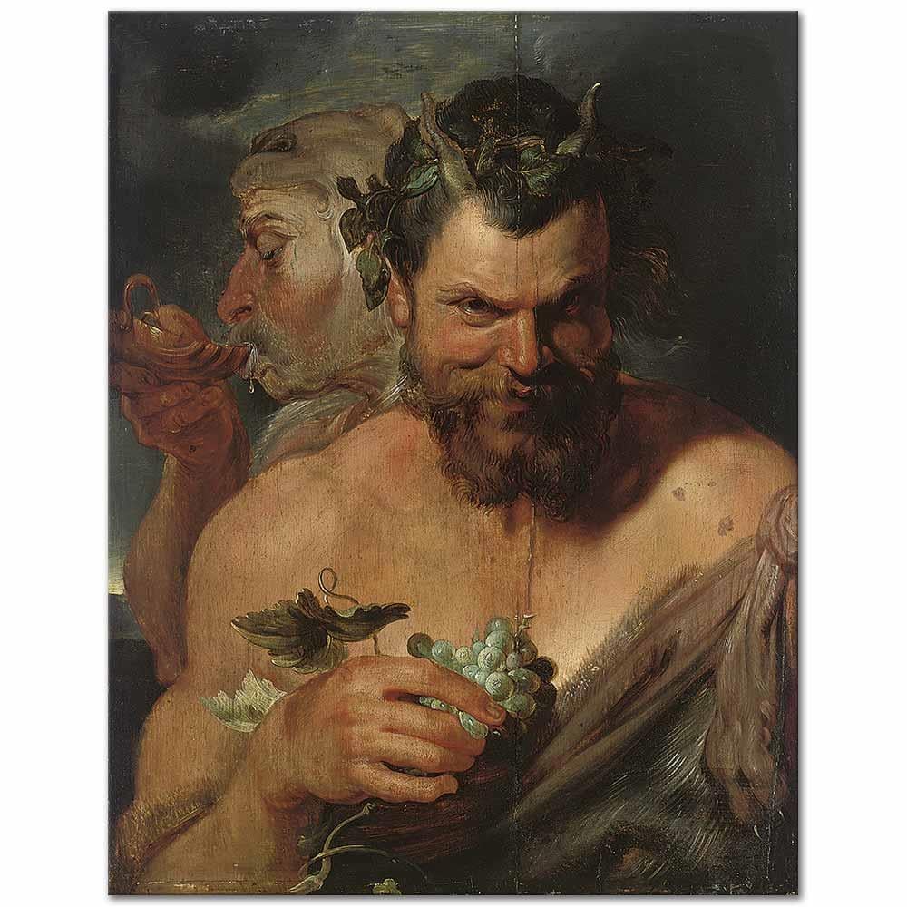 Two Satyrs by Peter Paul Rubens