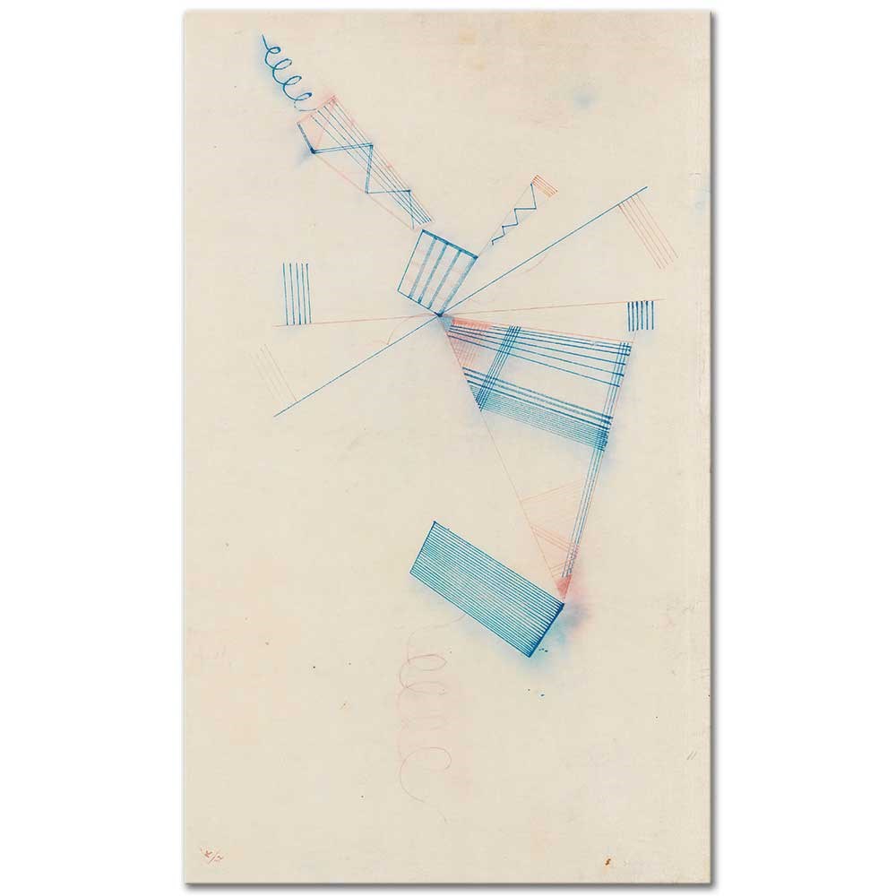Wassily Kandinsky İki Spiral Kanvas Tablo