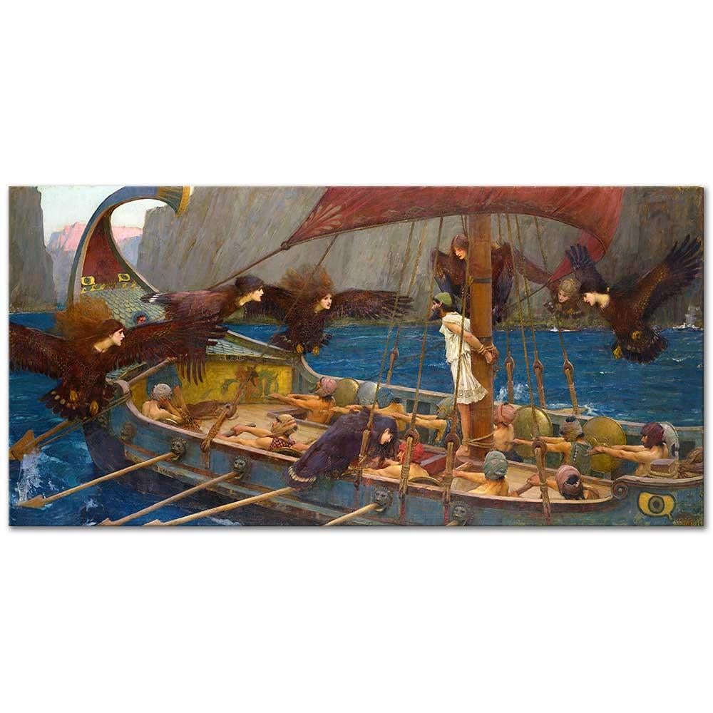 Ulysses and the Sirens by John William Waterhouse as Art Print