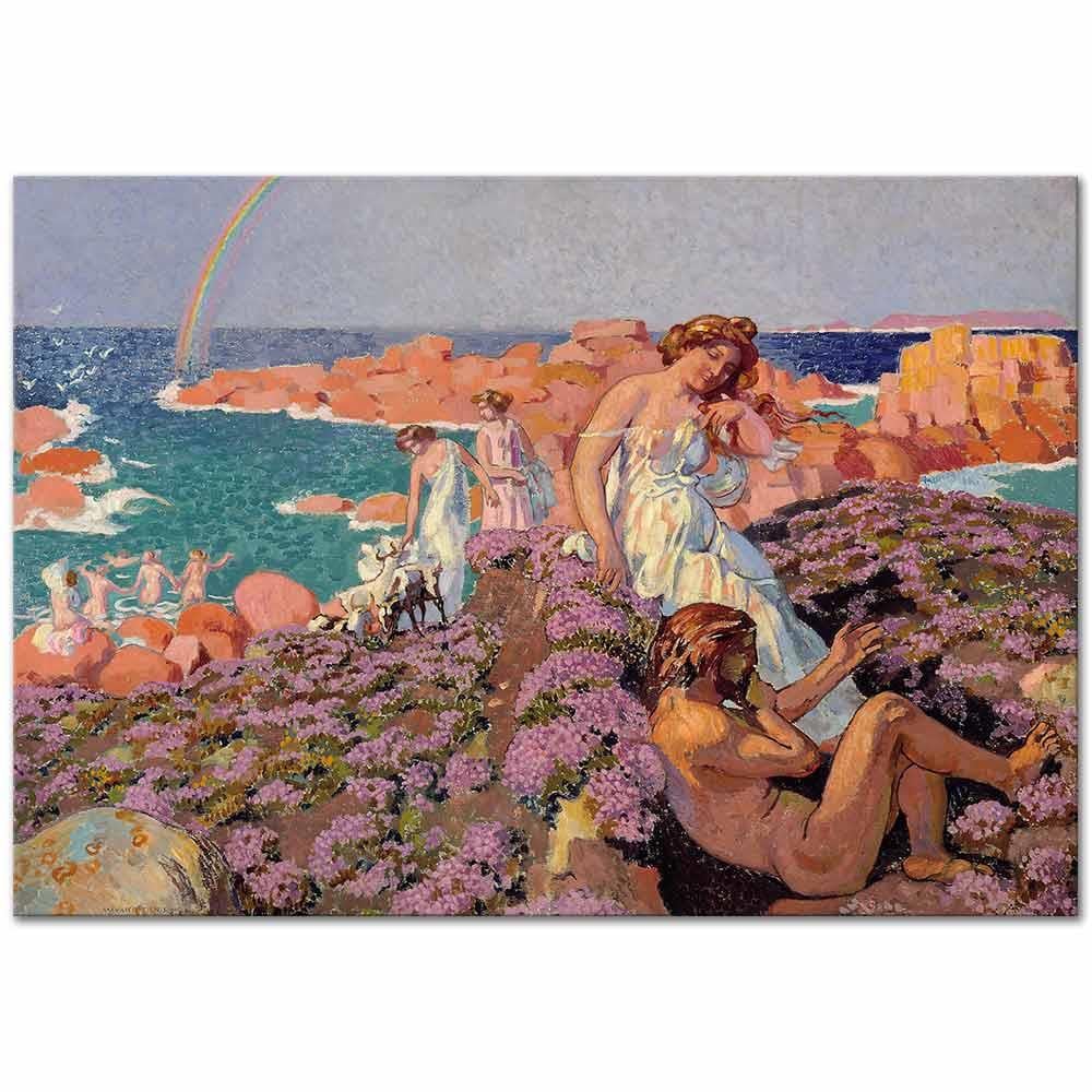 Maurice Denis Ulysses ve Calypso Kanvas Tablo