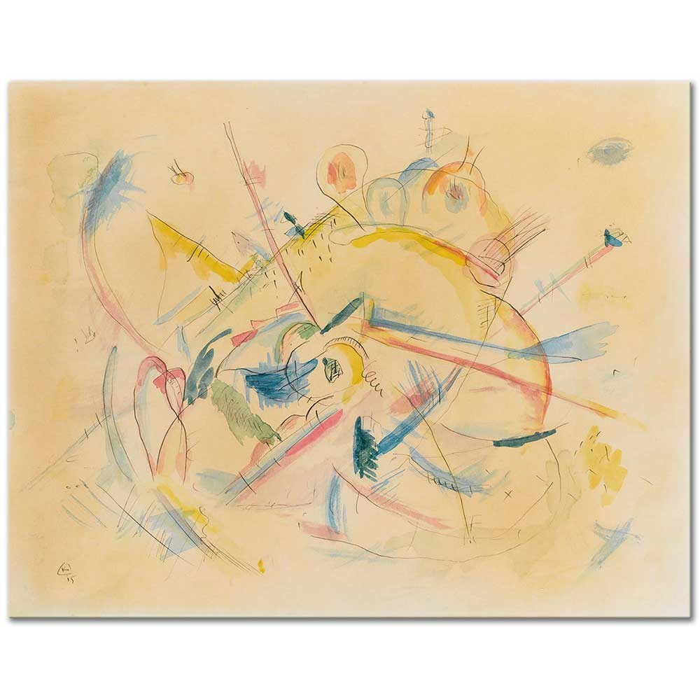 Wassily Kandinsky İsimsiz 1915 Kanvas Tablo