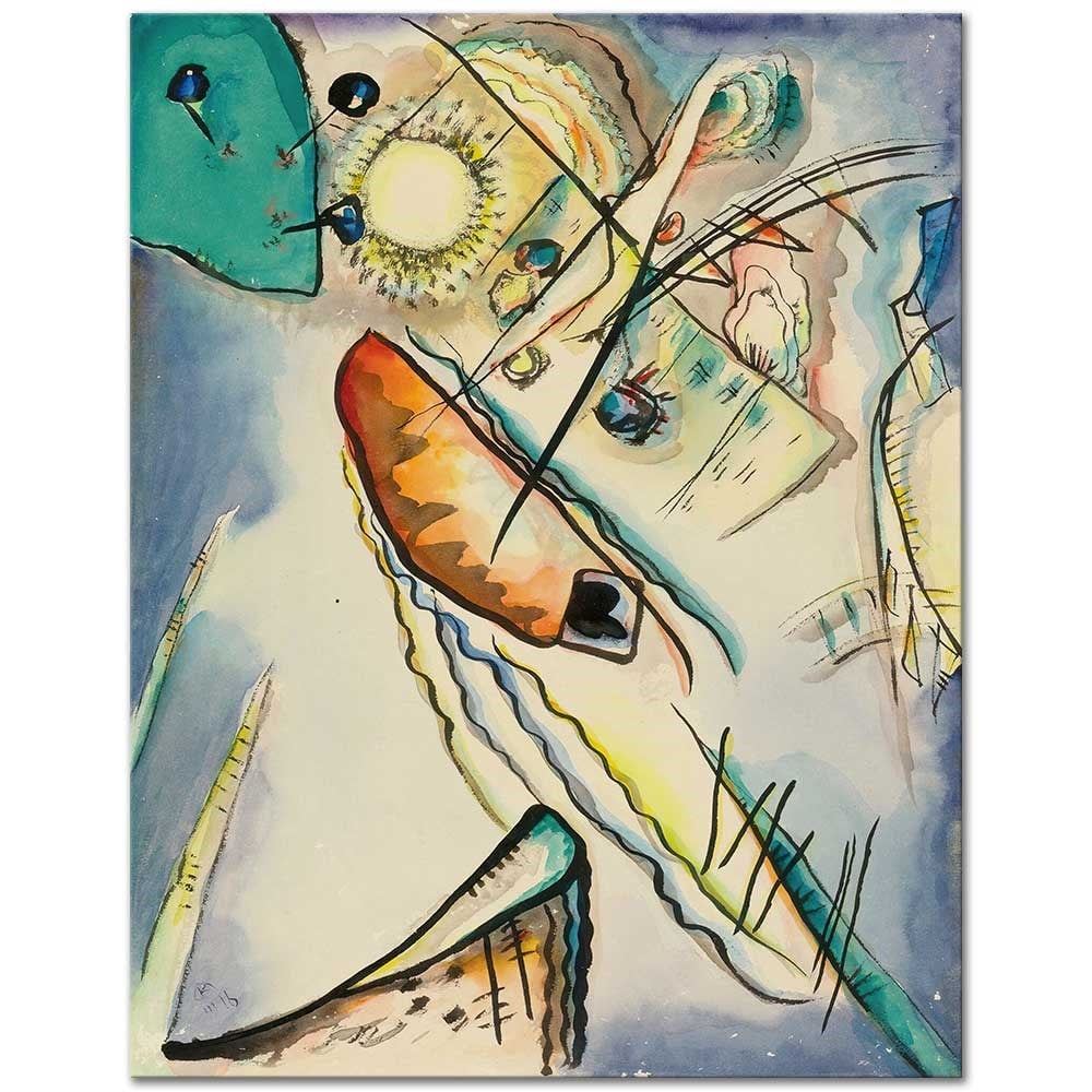 Wassily Kandinsky İsimsiz 1916 Kanvas Tablo