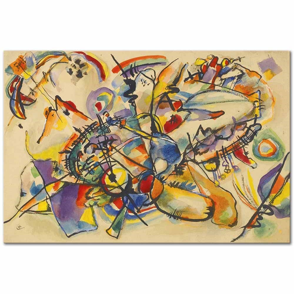 Wassily Kandinsky İsimsiz Kompozisyon Kanvas Tablo