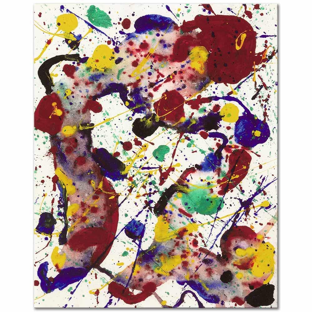 Sam Francis İsimsiz Lekeler Kanvas Tablo