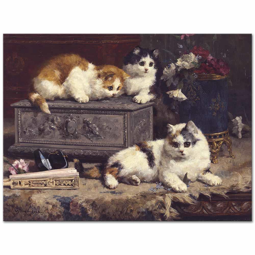 Up To No Good by Charles van den Eycken as Fine Art Print