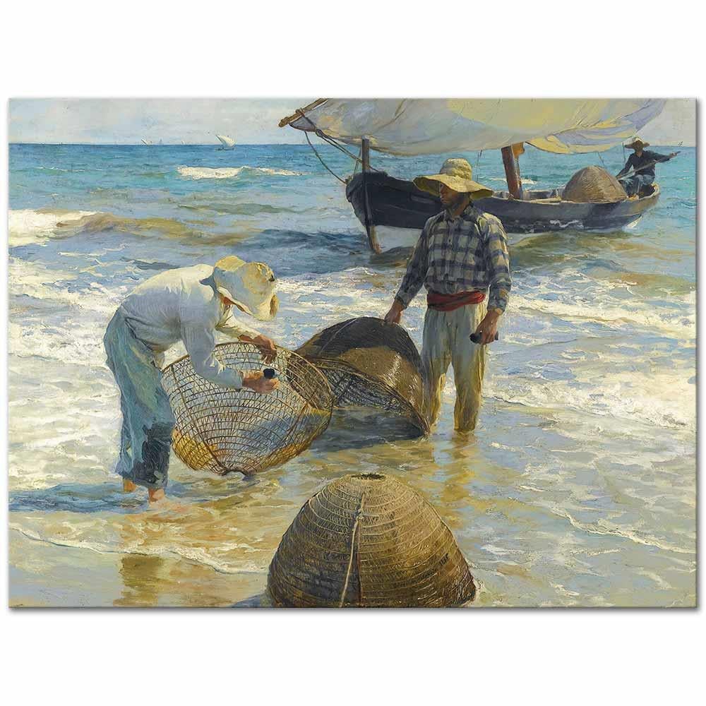 Valencian Fishermen (Pescadores Valencianos) by Joaquin Sorolla as Art Print