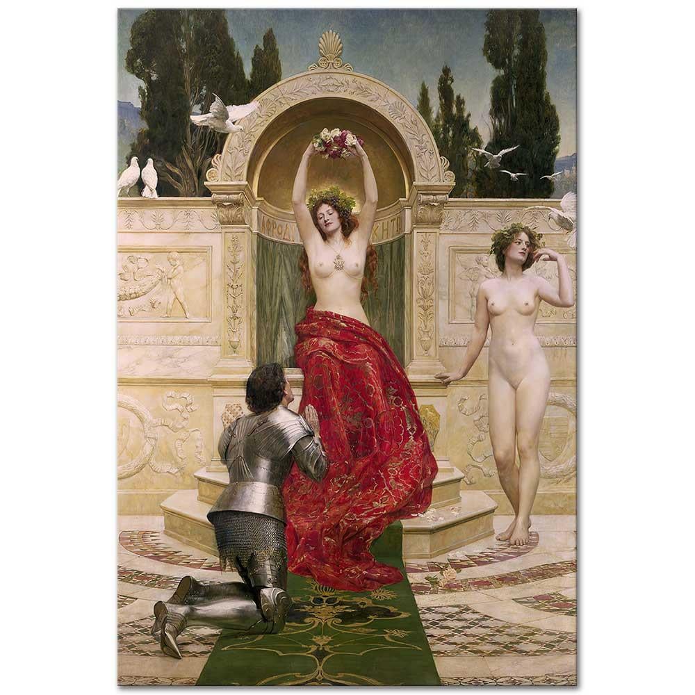 John Collier Tannhäuser Operasından Bir Sahne Kanvas Tablo
