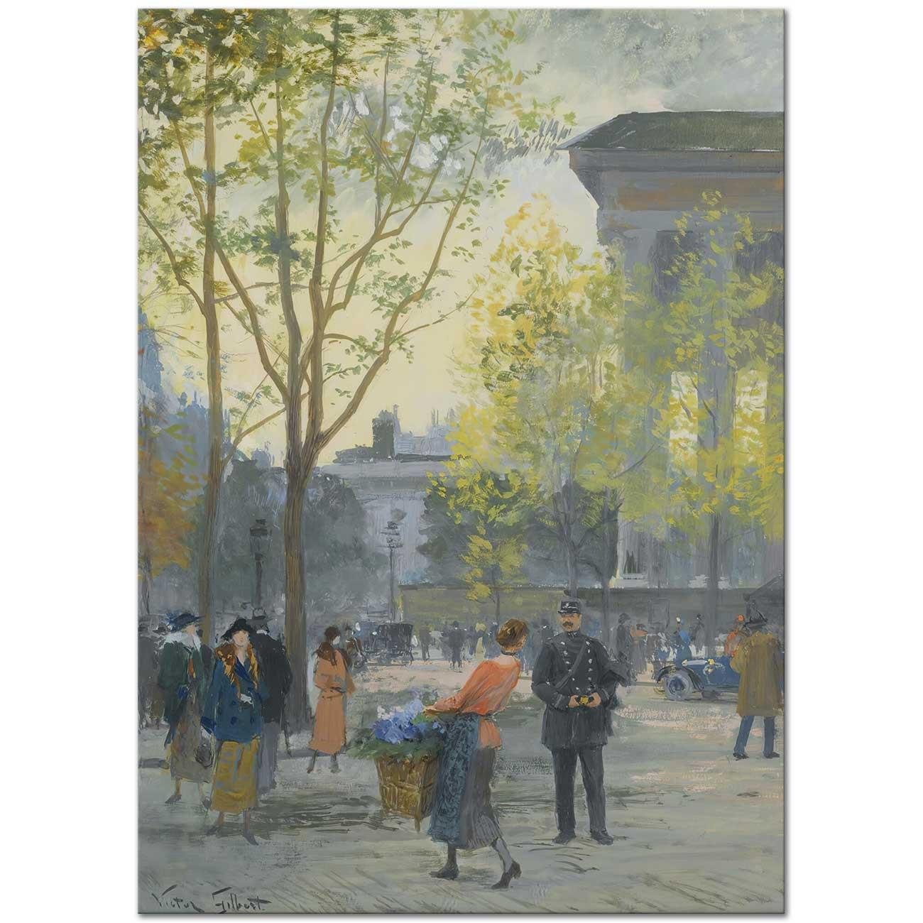 Victor Gabriel Gilbert La Madeleine Kanvas Tablo