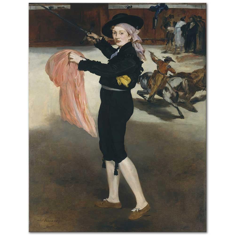 Edouard Manet Victorine Matador Kostümü ile Kanvas Tablo