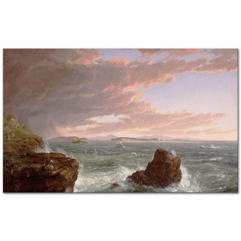 View Across Frenchman's Bay from Mount Desert Island by Thomas Cole as Art Print