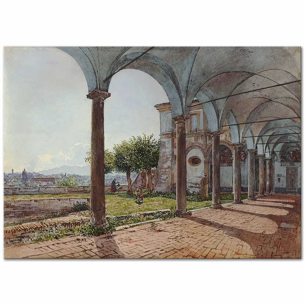 View from Sant'Onofrio on Rome by Rudolf Ritter von Alt as Art Print