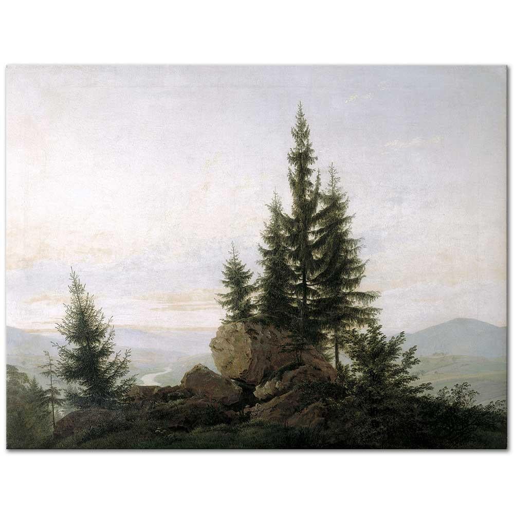 View Of The Elbe Valley by Caspar David Friedrich as Fine Art Print