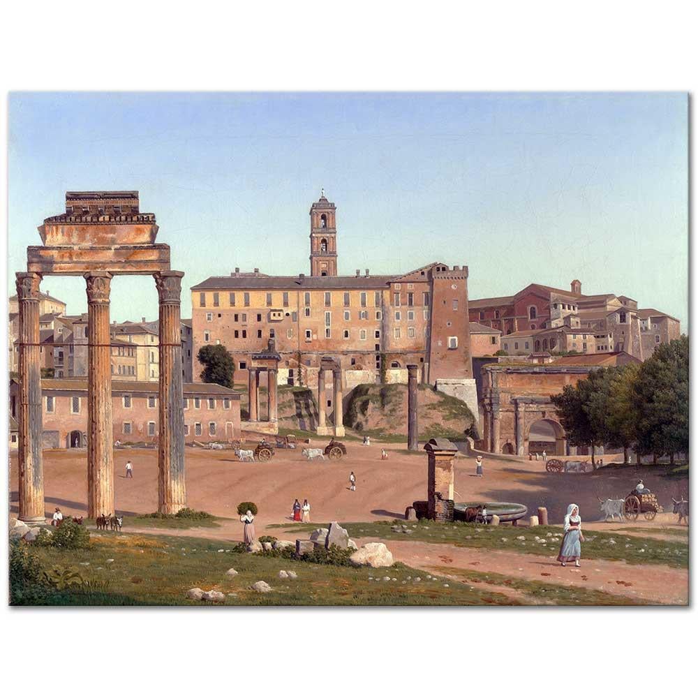 Christoffer Wilhelm Eckersberg Forum Roma Kanvas Tablo