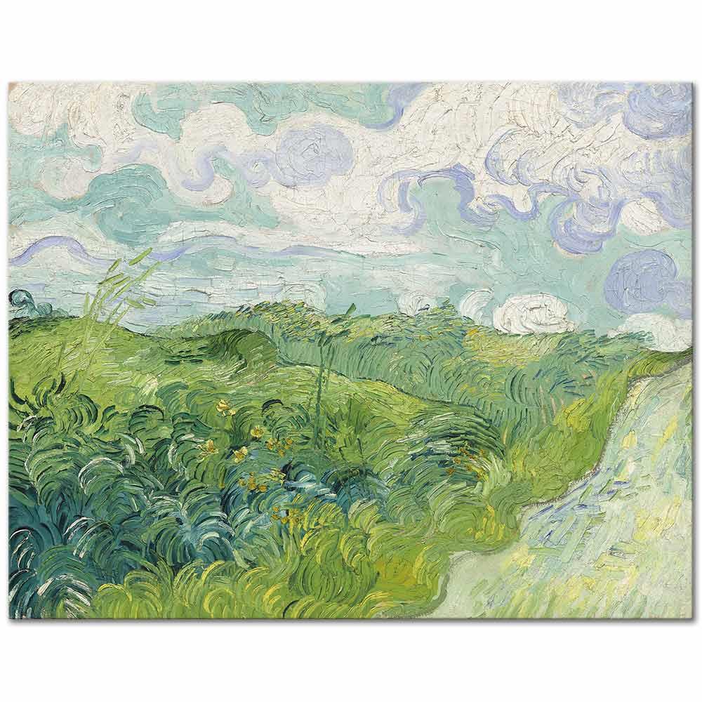 Vincent van Gogh Yeşil Buğday Tarlası Kanvas Tablo