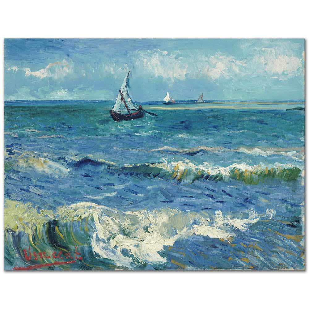 Seascape near Les Saintes Maries by Vincent van Gogh