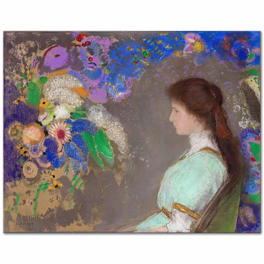 Violette Heymann by Odilon Redon as Art Print