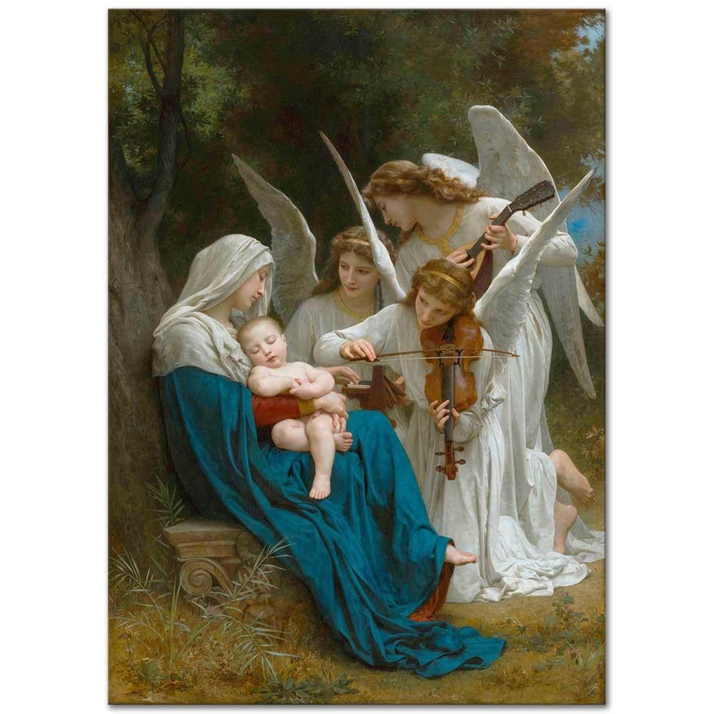 William Adolphe Bouguereau Meleklerin Şarkısı Kanvas Tablo
