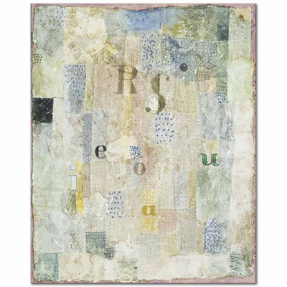 Paul Klee Şarkıcı Rosa Silber'in Ses Rengi Kanvas Tablo