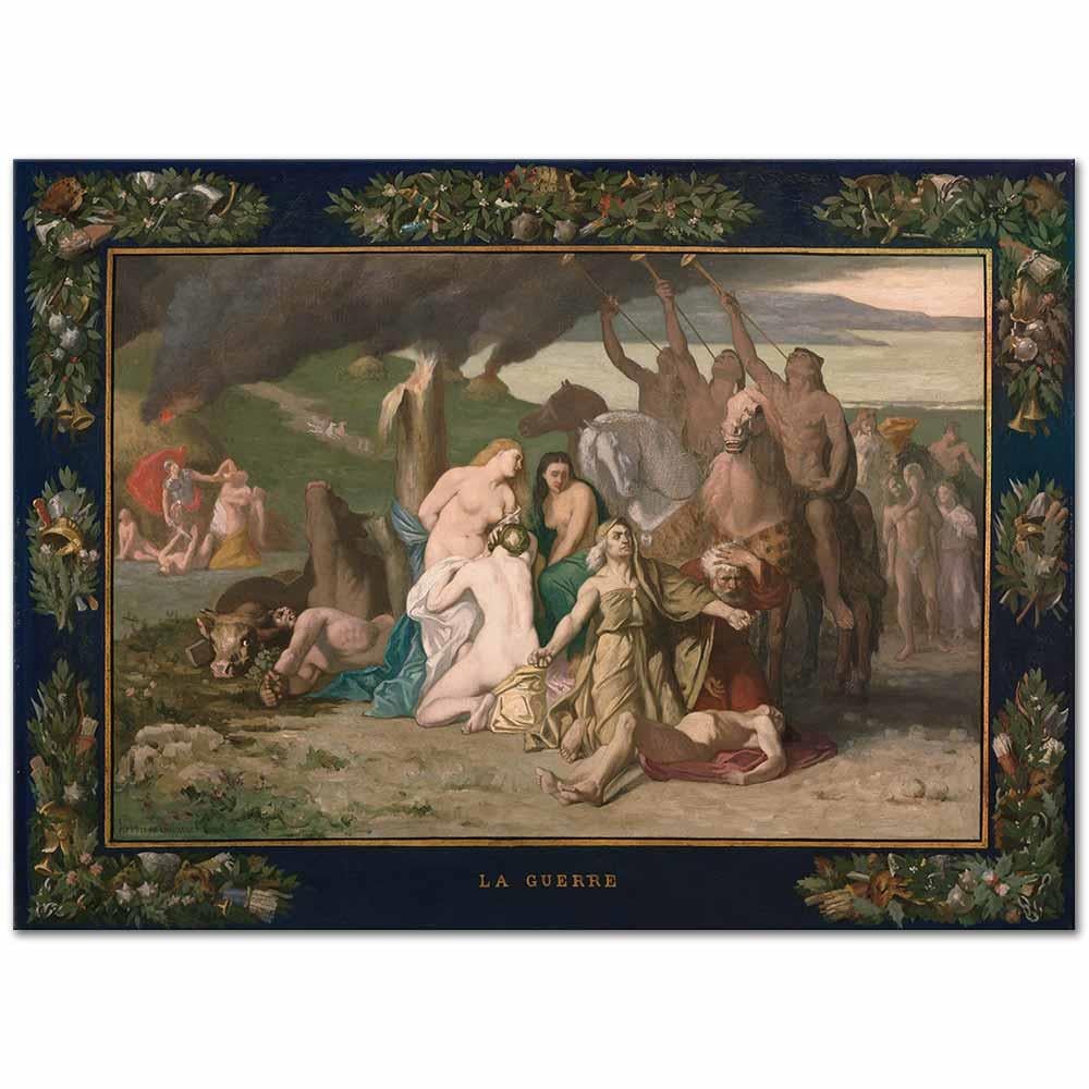 Pierre Puvis de Chavannes Savaş Kanvas Tablo