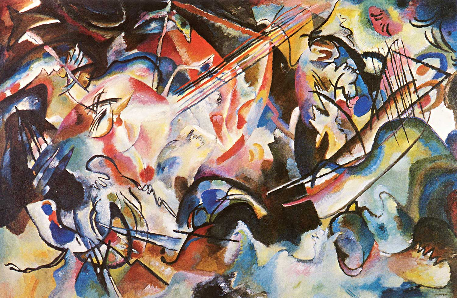 Wassily Kandinsky Kompozisyon 06 Kanvas Tablo