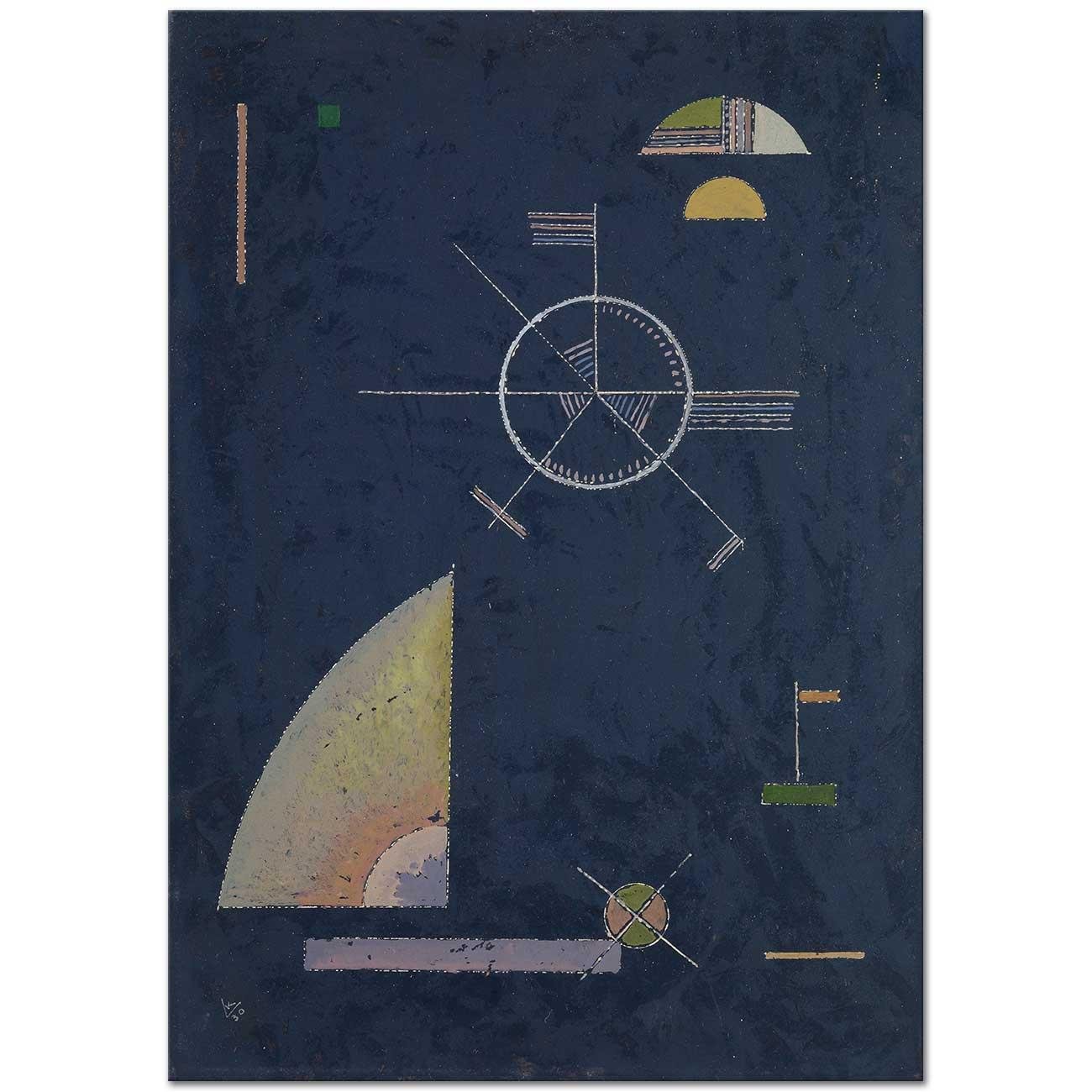 Wassily Kandinsky Soluk Mat Gri Kanvas Tablo