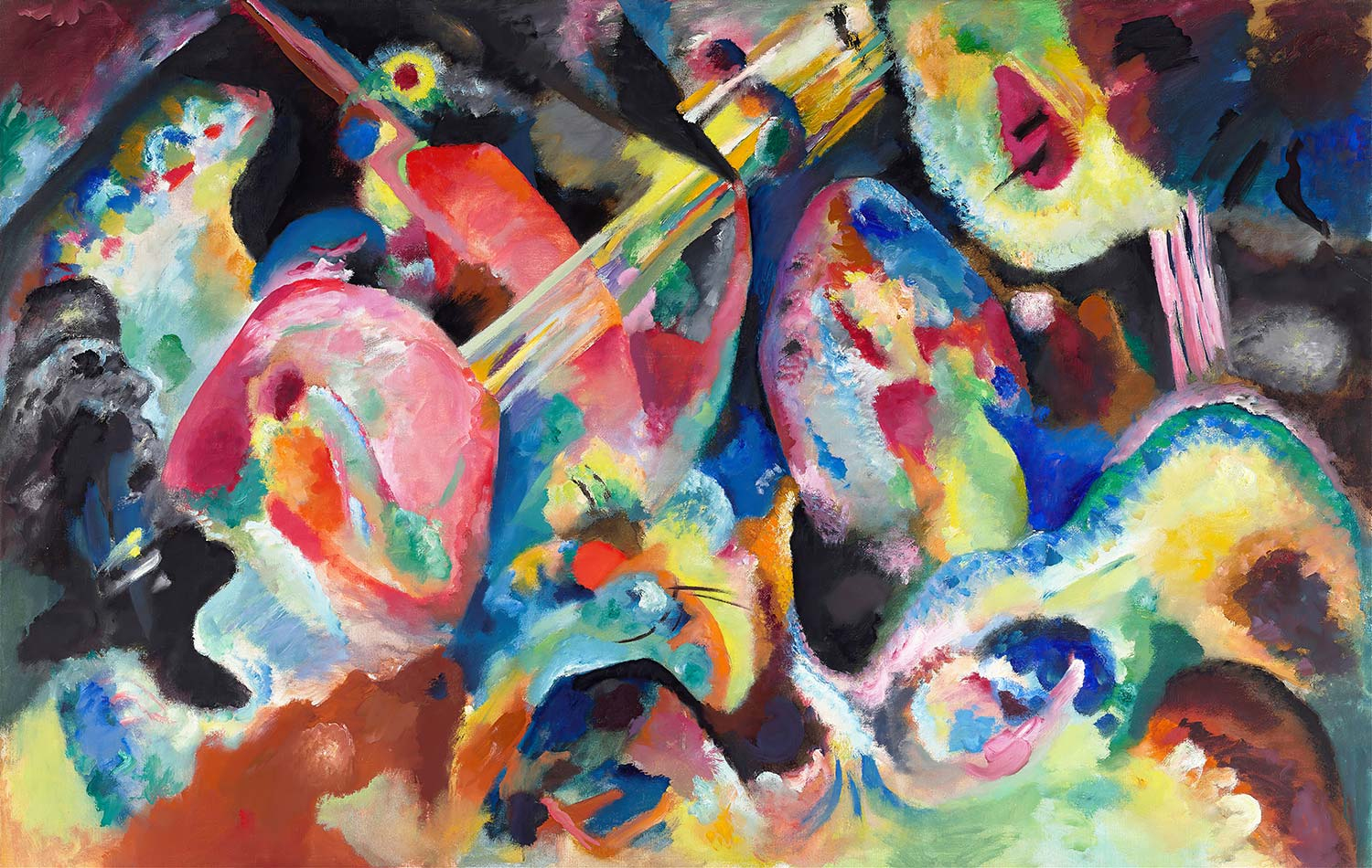 Wassily Kandinsky Doğaçlama Sel Kanvas Tablo
