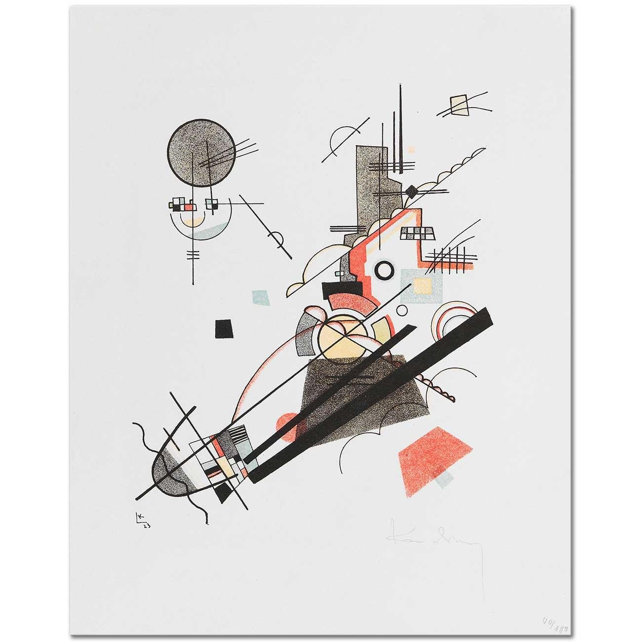 Wassily Kandinsky Mutlu Yükseliş Kanvas Tablo