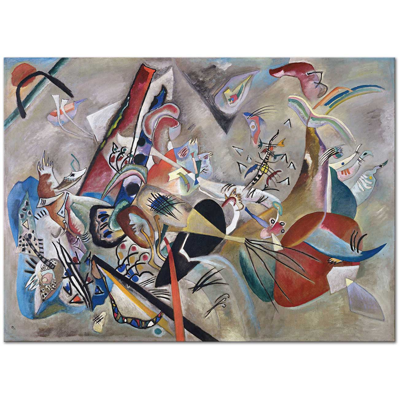 Wassily Kandinsky In Grey Art Print