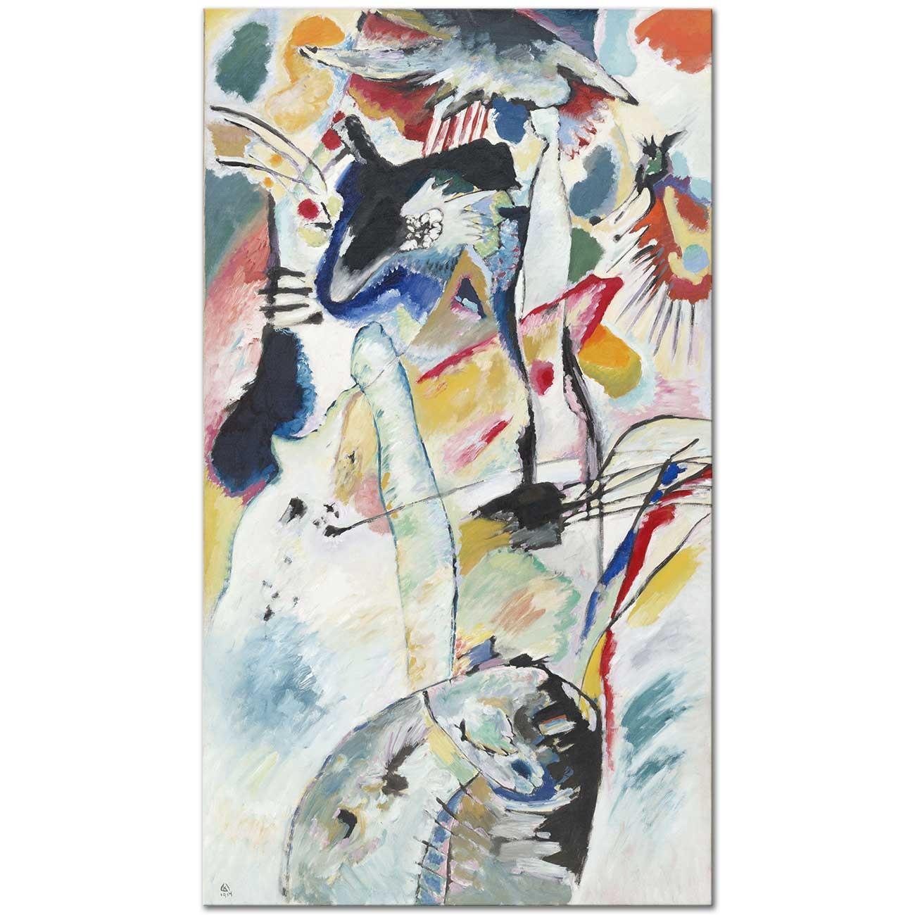 Wassily Kandinsky Campbell için Panel 03 Kanvas Tablo