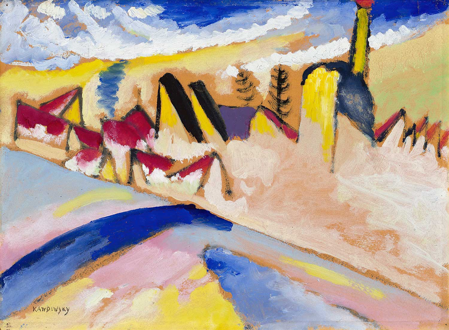 Wassily Kandinsky Study For Winter No II Art Print