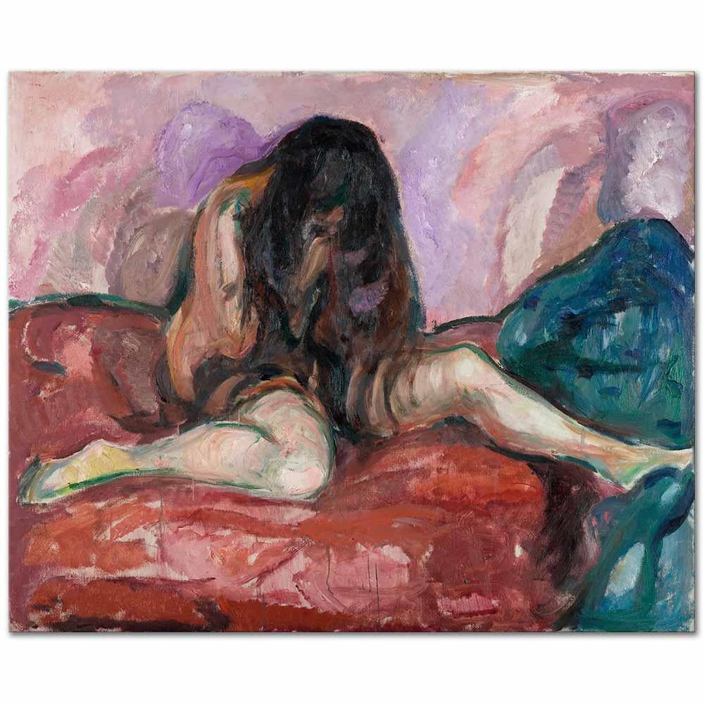 Weeping Nude by Edvard Munch as Art Print