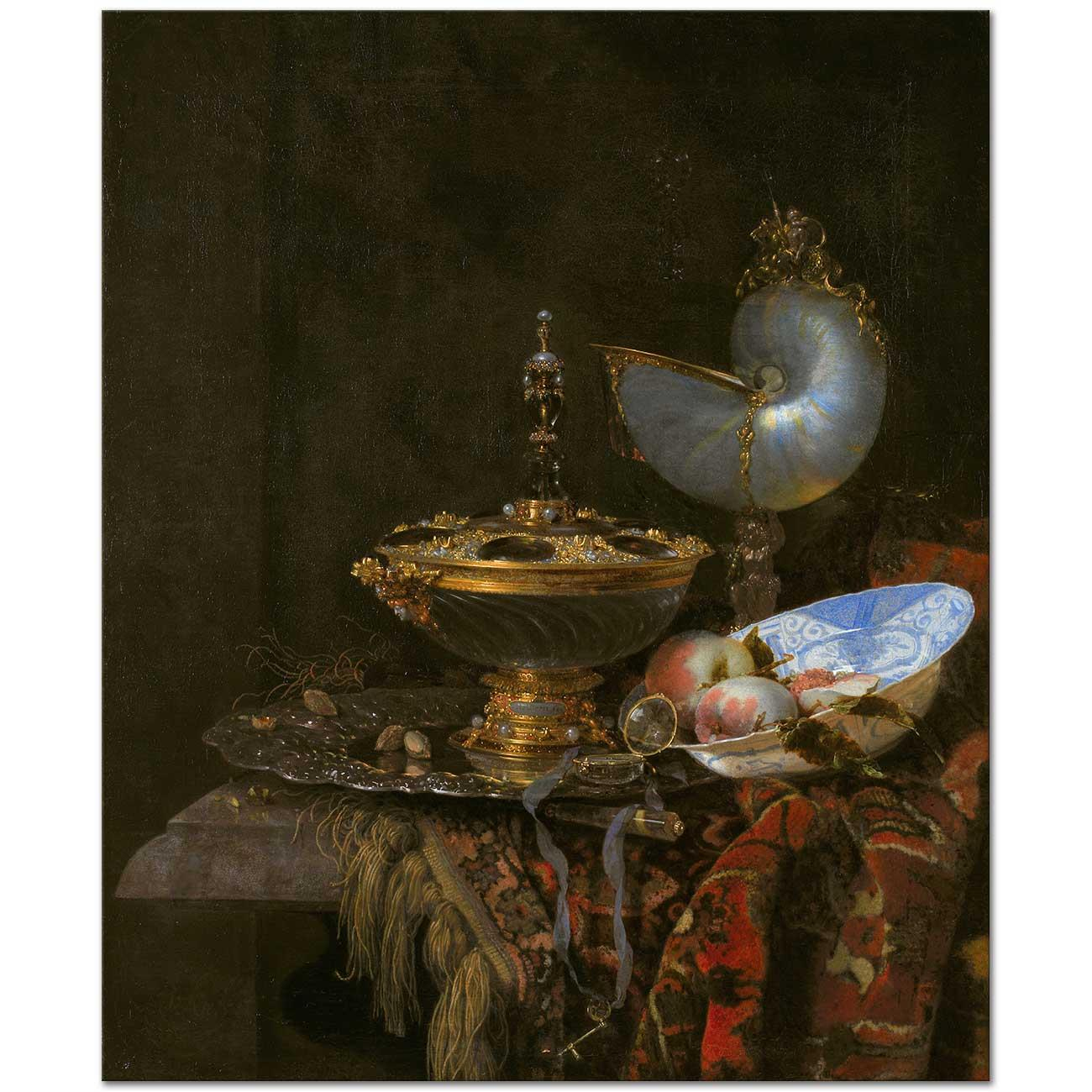 Willem Kalf Natürmort Kanvas Tablo