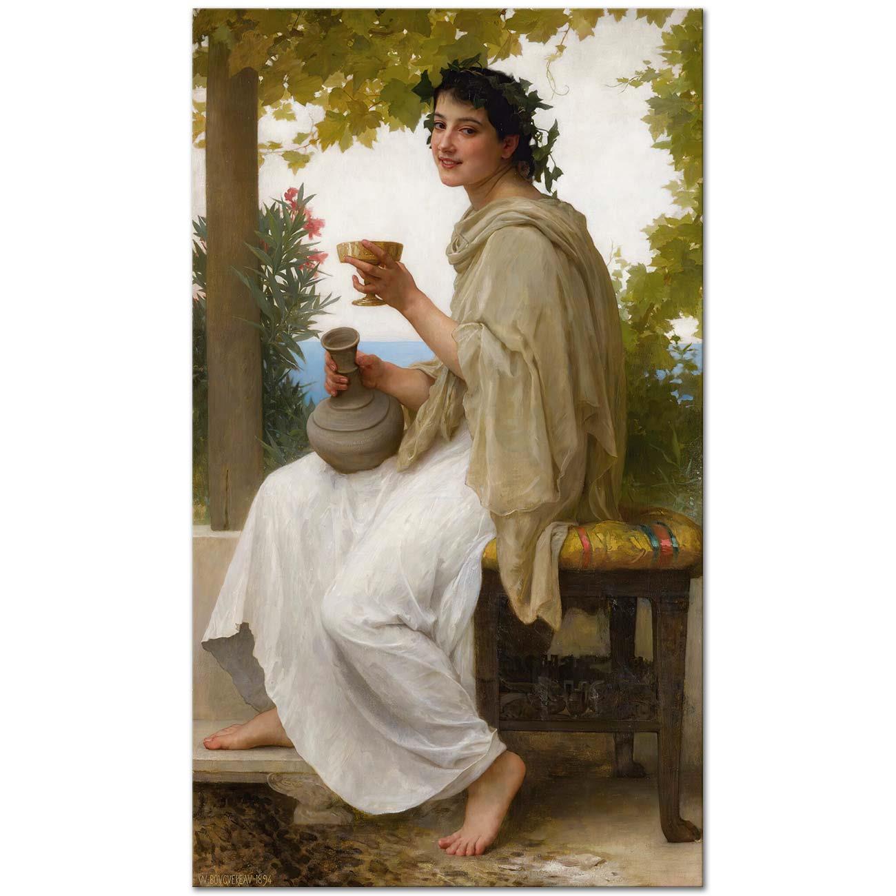 William Adolphe Bouguereau Baküs Rahibesi Kanvas Tablo