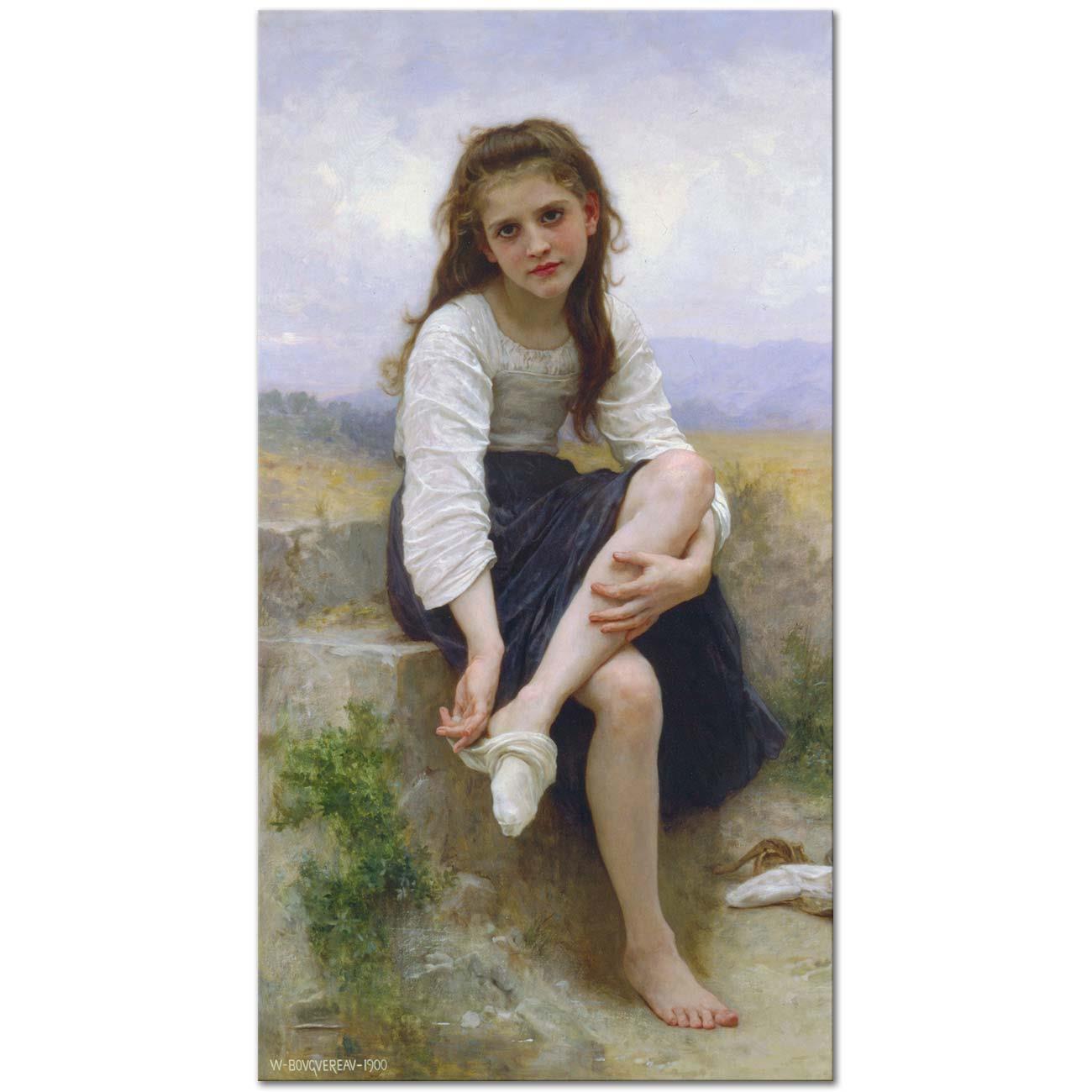 William Adolphe Bouguereau Banyo Öncesi Kanvas Tablo