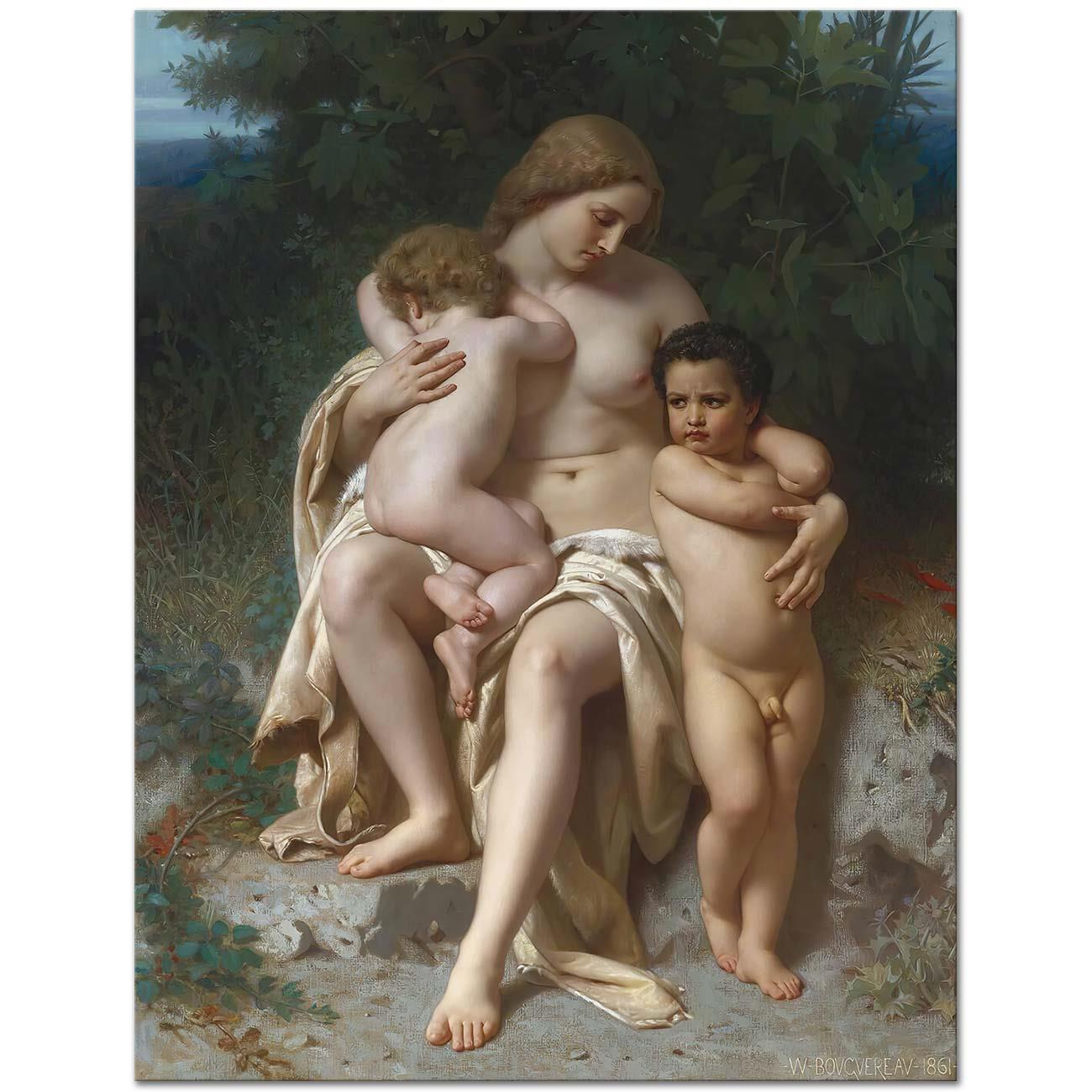 William Adolphe Bouguereau La Première Discorde Art Print