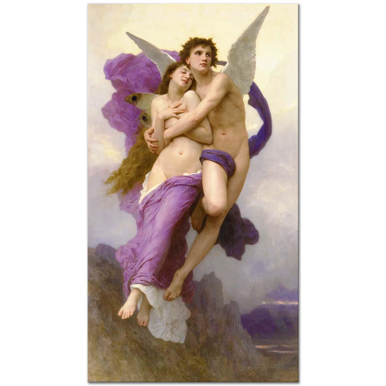 William Adolphe Bouguereau Psyche'nin Kaçırılışı Kanvas Tablo
