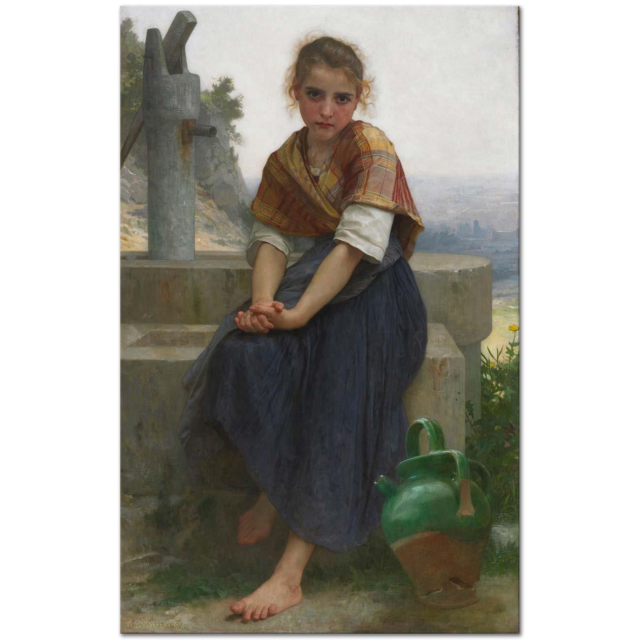 William Adolphe Bouguereau Kırık Testi Kanvas Tablo