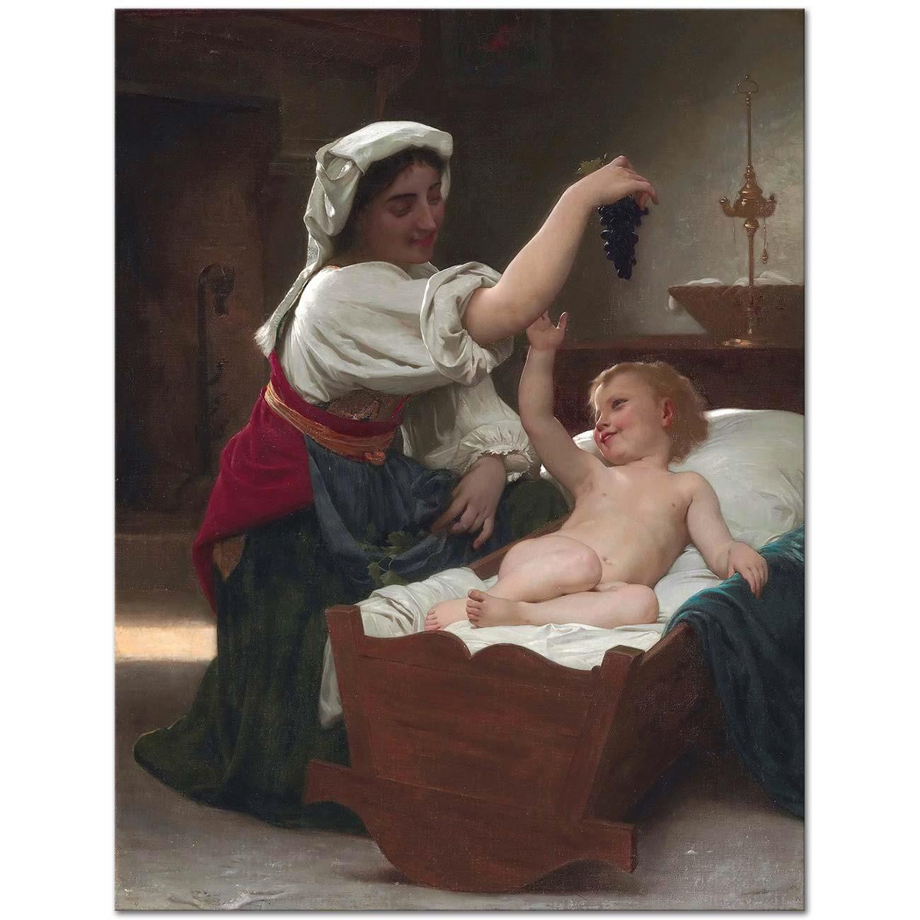 William Adolphe Bouguereau The Bunch Of Grape Art Print
